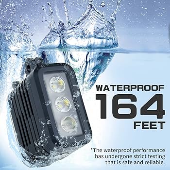 Amazon | YALLSAME アルミニウム 水中ダイブライト GoPro用 166